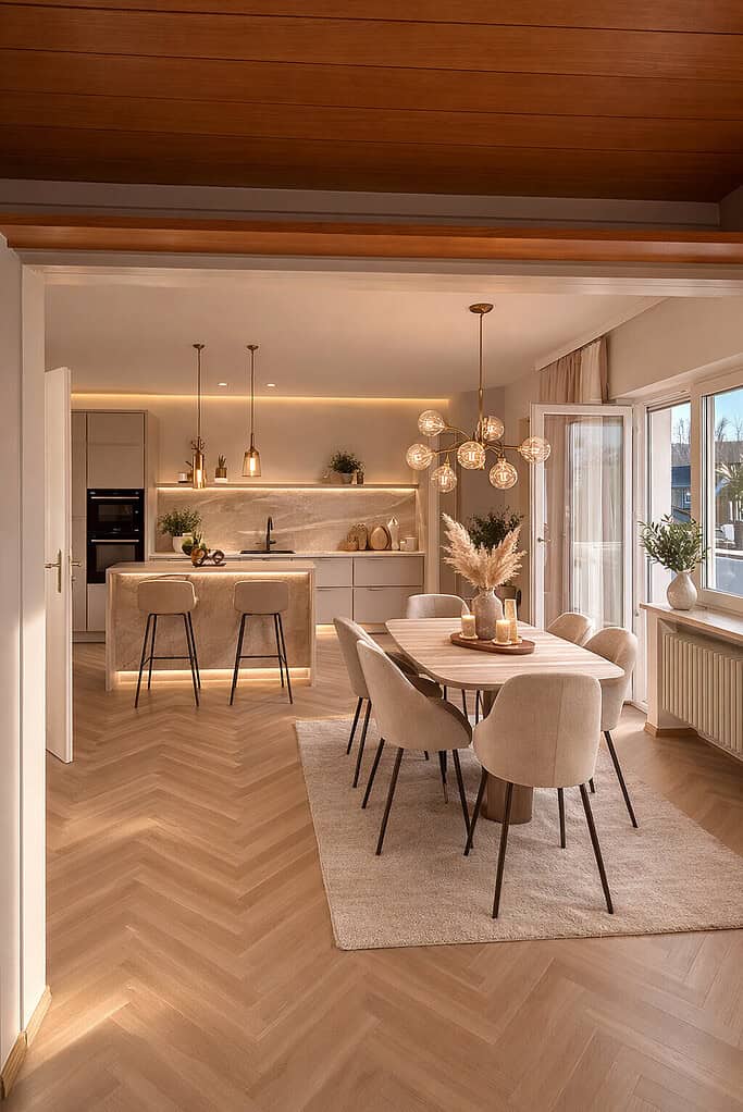 Wohn-Essbereich KI*generiert